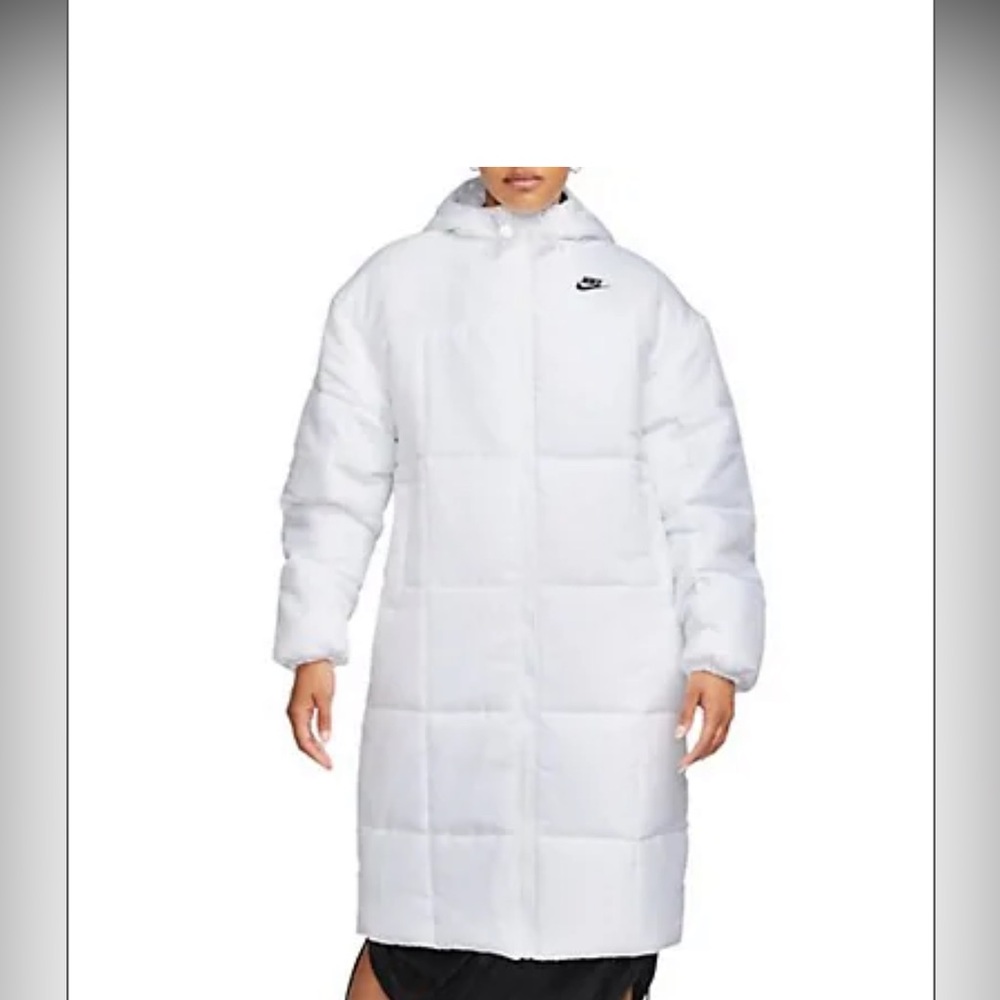 NIKE Therma-FIT Essentials Longline Puffy Parka white size small